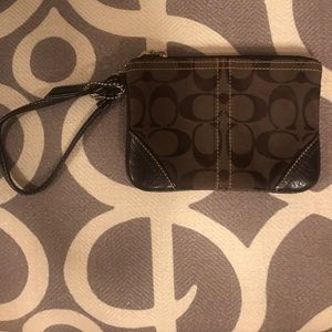 Coach wristlet small wallet